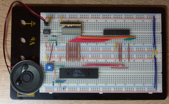 AY-3-8910 on a breadboard